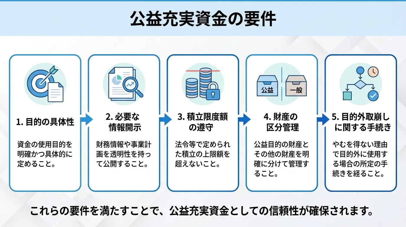 公益充実資金の要件
